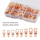 60x SC Bare Ring Terminals lug Tinned Copper Tube Lug Battery Wire Connector