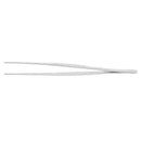 Hospital Home Stainless Steel Straight Tweezers Forceps Handy Tool 9.6" Lon