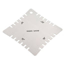 4PCS Durable Metal Guitar Parts Notched Radius Gauge Fretboard Measuring Tool