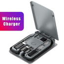 Multi-funct Universal Data Line Adaptor Portable Storage Bag Wireless Charging
