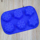 Christmas Snowflakes Silicone Cake Mold Soap Candy Mould Tools DIY Chocolat R7A7