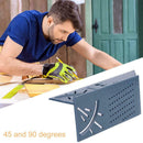 Woodworking Ruler Square Layout Miter 45 + 90 Degree Metric Gauge Measuring