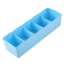 Multi-function drawer type Five Grid  Plastic storage boxï¼ˆblueï¼‰