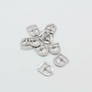 10 Pcs Leather Belt Buckle Metal Center Bar Buckles Purse Making Accessories