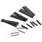 328x Black Weatherproof 2:1  Shrink Sleeving Tubing Tube Assortment Kit