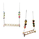 2pcs Chicken Ladder Wooden Parrots Perch Stand Rooster Large Birds Budgie