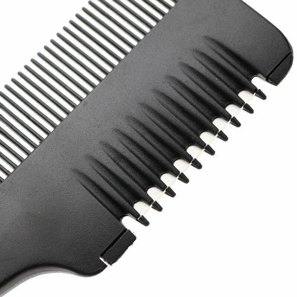Professional Hair Razor Comb Black Shaving Cutting New.. Thinning Comb M6B9