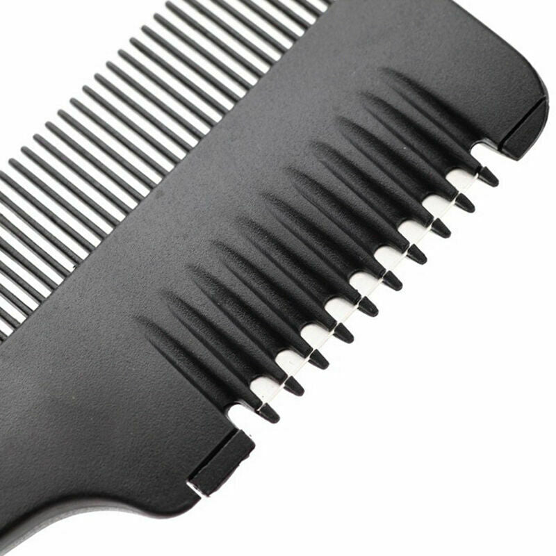 Professional Hair Razor Comb Black Shaving Cutting New.. Thinning Comb M6B9