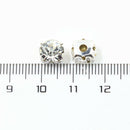 100pcs Rhinestone Loose Faceted Beads Wedding Embellishment Scrapbooking 8mm