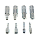 8x Female Male Quick Release Disconnect Coupler Plug 1/4" BSP Tools