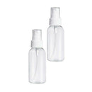 2pcs 50ml Portable Transparent Empty Mini Refillable Cosmetic Spray Bottles