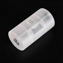 10 PCS Transparent AA to C, Battery Case Adapter Converter Adaptor