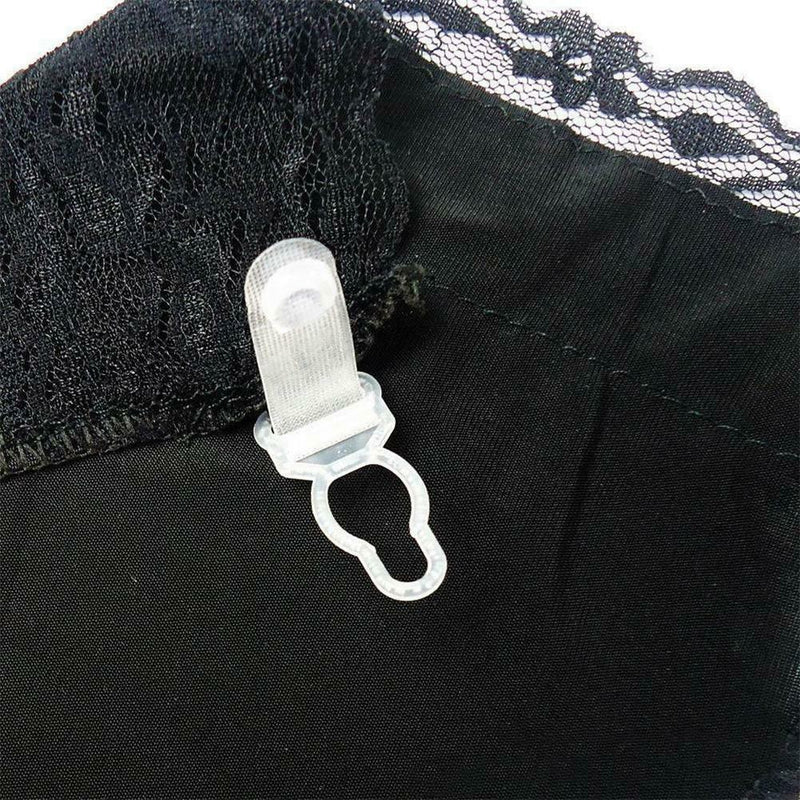 3Pcs Peep Invisible Bra Sexy Lace Set