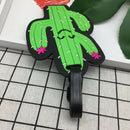 Creative Cactus Luggage Tag PVC Suitcase ID Address Holder Cute Baggage Boa B6T9