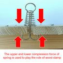 Plank Spring Nails Outdoor Camping Tent Fixed Hook with Carabiner (Blue) A