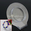 1Pc Clear Plastic Jewelry Display Stand Holder for Bracelet Bangle Cuff Durable