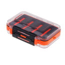 Plastic Fly/Ice Fishing Jig Box Slit Foam Insert Bait Lure Hook Storage Case