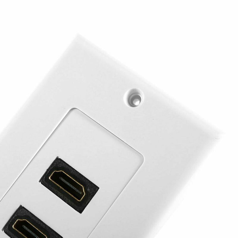 HDMI 2-Ports Wall Face Plate Panel Outlet 1080p Cover Coupler Socket HOT X8T2