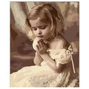 Diy Oil Painting by Numbers, Paint by Number Kits - Pray Girl 16*20 inches  N8C1