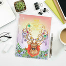 DIY Christmas Elk Special Shaped Diamond Painting 50 Pages A4 Notebook Gift