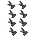 Pack of 8 Backdrop Clamps for Photography Paper Photo Clips, Steel 4 Inch Black