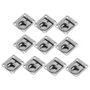 10Pcs Deck Hatch Flush Ring Pull Latch Handle Stainless Steel 2-1/4'' x 2-5/8''