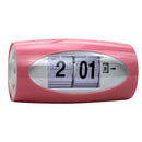 Auto  Clock Modern Flap Table Clock  Page Digital Alarm Clock Red