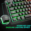 K16 Gaming Keyboard Colorful LED Backlit Wired Keyboard USB Wired 87 Keys