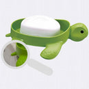 anya Plastic Turtle Shape Soap Soap Dish Draining Soap Holder With Lid Soap
