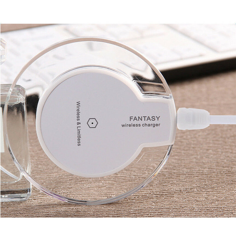 Wireless Fast Charger Phone Charging Holder for All Qi Enabled Device White