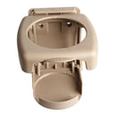 Car Vehicle Truck Hard Plastic Folding Drink Bottle Can Cup Holder Beige Plastic