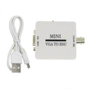 Mini HD VGA to BNC Video Converter Adapter Digital Switcher Box For HDTV Monit&M