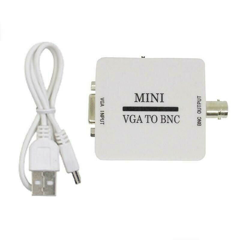Mini HD VGA to BNC Video Converter Adapter Digital Switcher Box For HDTV Monit&M