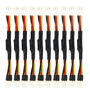 10pcs 3PIN Reduce PC Fan Speed Noise Extension Resistor Cable Wire