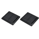 2x Square 5.5 x5" Boat Louver Air Vent Ventilation Cover for Marine RV Black