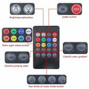 4x DC12V 9 LED RGB Car Interior Atmosphere Footwell Strip Light USB Charger