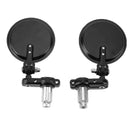 Universal Motorcycle Aluminum Fodable Handle Bar End Rearview Side Mirrors