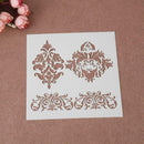 Plastic Printing Coffee Cake Stencils Template Buttercream DIY Spray Mold