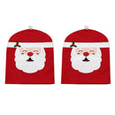 1PC Santa Christmas Table Chair Back Hat Cover Decoration Xmas Decor Sleeve  Hn