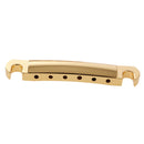 Roller Bridge Saddle Set 6 String Brass Slotted Nuts for Les Paul Guitar
