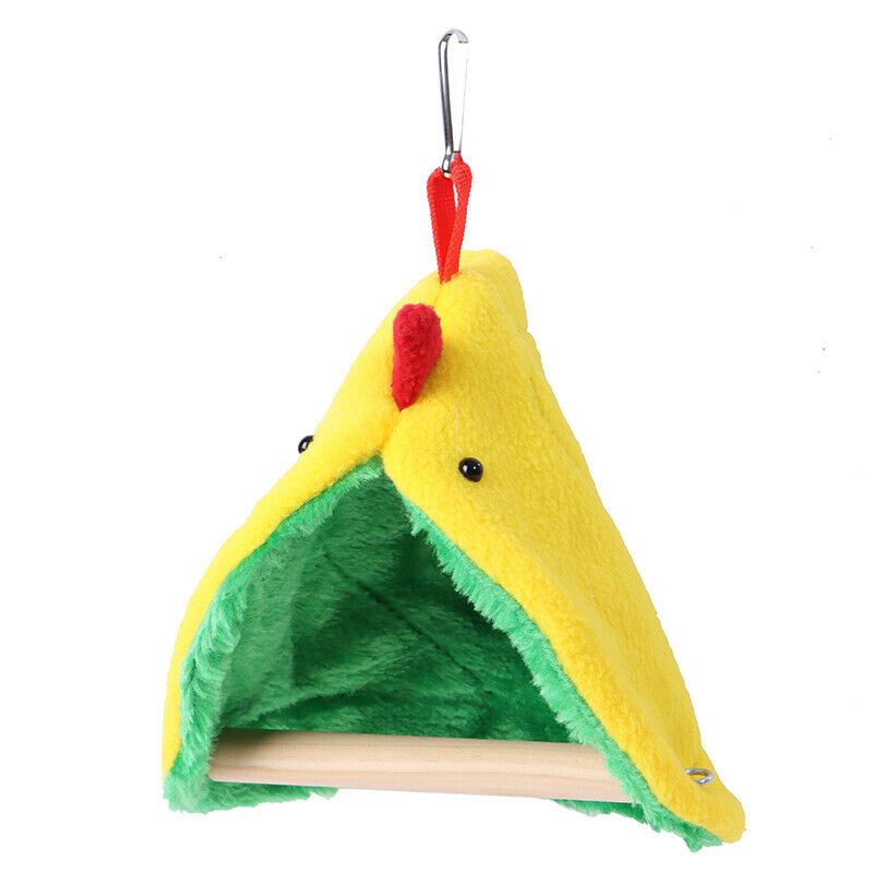 Bird Parrot Nest Soft Plush Bird Parrot Hammock Warm Hanging Bed For Pet CaS Ew
