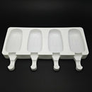 Summer 4 Grids Silicone Ice Mold Pops Mold DIY Mousse Cake Fondant Mold Hou L4J5