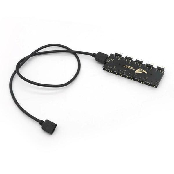 1 to 10 Motherboard RGB HUB for GIGABYTE AURA SYNC RGB Extension Cable Splitter