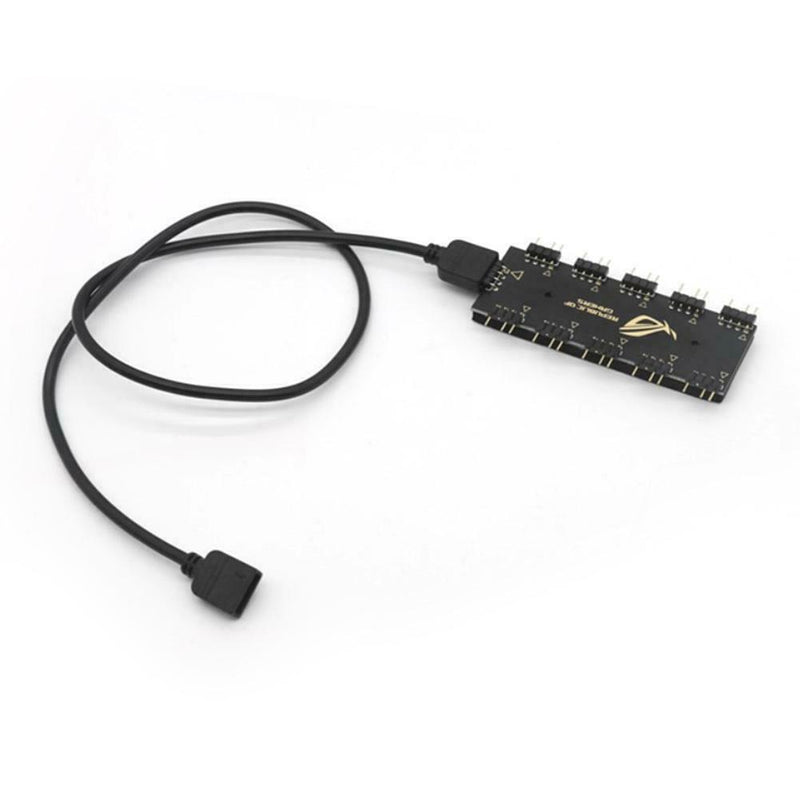 1 to 10 Motherboard RGB HUB for GIGABYTE AURA SYNC RGB Extension Cable Splitter