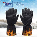 Motorbike Motorcycle Heated Gloves Winter Battery Electric Waterproof