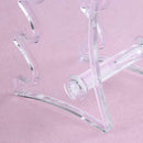 6 Rack Plastic Clear Eyebrow Eyeliner Pen Makeup Brush Display Shelf Holder