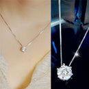 Women Jewelry Charm Crystal Zircon Pendant Chain Statement  Choker Necklac ^