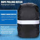 Adjustable Waterproof Dustproof Backpack Reflective Dust Rain Cover (Black)