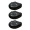 3Pcs Spa Booster Seat Cushion Inflatable Pillow for Bathtub Anti-slip Black