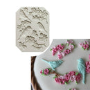 Bird and Flower Silicone Fondant Mold Cake Decor Tools Chocolate GumpasteTEUS